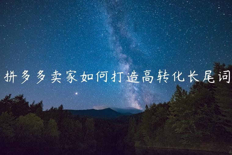 拼多多賣家如何打造高轉(zhuǎn)化長(zhǎng)尾詞